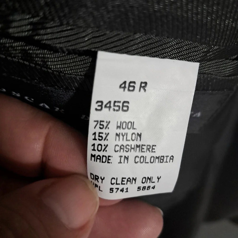 Oscar de la Renta Jacket XL‎ Gray Wool Cashmere Brushed Flannel Blazer Soft 46R